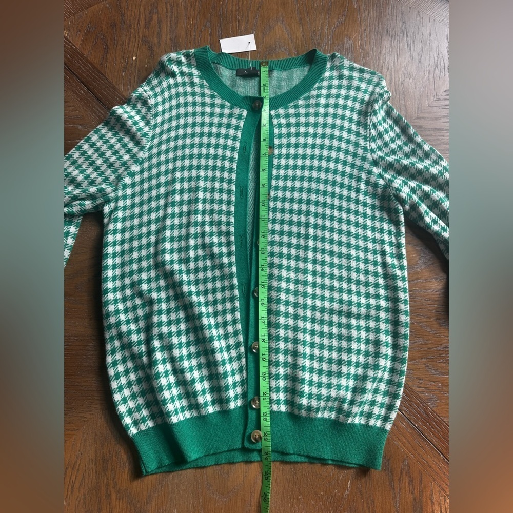 NWT Ann Taylor Houndstooth Cardigan Size M - Picture 6 of 6